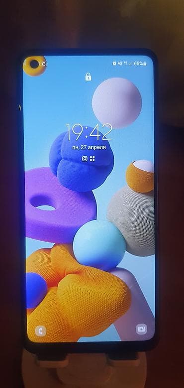 Samsung Galaxy A21S, Б/у, цвет - Черный, 2 SIM