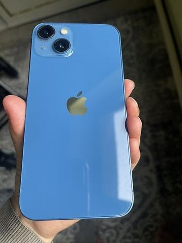 i̇phone 13: IPhone 13, Б/у, 128 ГБ, Синий, Зарядное устройство, Чехол, Коробка, 78 % — 9