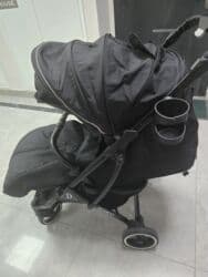 купить коляску трость бу: Коляска, цвет - Черный, Б/у — 6