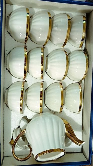 чайник пиала набор: Фарфоровый чайный набор RH Porcelain в подарочной коробке. Состав: - — 2