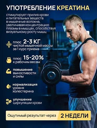 горах: Креатин моногидрат BIG 4 (вкус: малина) - Формат: порошок, банка 150 — 6