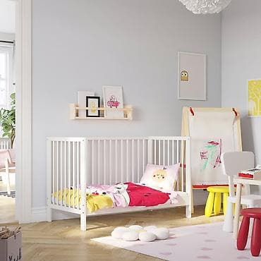 sofa bed: Детская кроватка-трансформер IKEA с матрасом и бортиками (Самовывоз) — 3