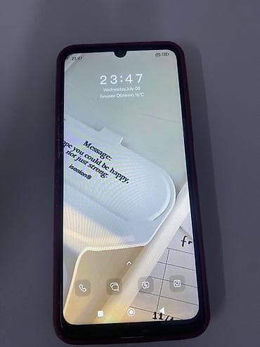 телефон ми ош: Redmi, Redmi 13C, Б/у, 256 ГБ, цвет - Черный — 1