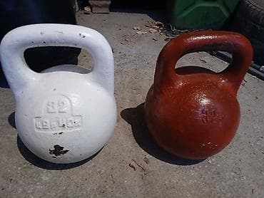 Гири: Гири классические чугунные. Комплектация и веса: - 2 шт. по 24 кг — 3