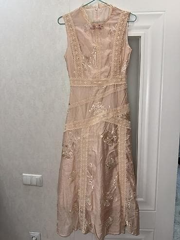 Платье вечернее/коктейльное в винтажном стиле. - Цвет: нежный