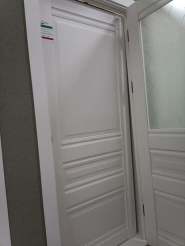 двери мешкомнатный: Межкомнатная дверь со стеклом, МДФ, Окрашенная, Российская, цвет - Белый, 2000 * x 60 см, Новый — 9