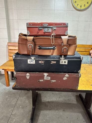 Раритетные чемоданы кожа состояние отличное