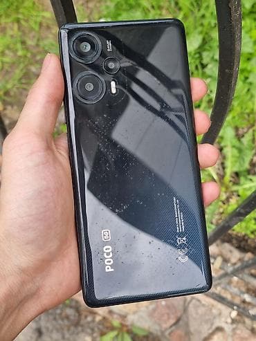 Poco F5, Б/у, 256 ГБ, цвет - Черный, eSIM