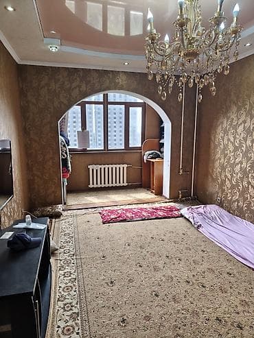3 комнатная 106: 3 комнаты, 61 м², 106 серия, Пишпек 106 серия, 7 этаж, Евроремонт — 1