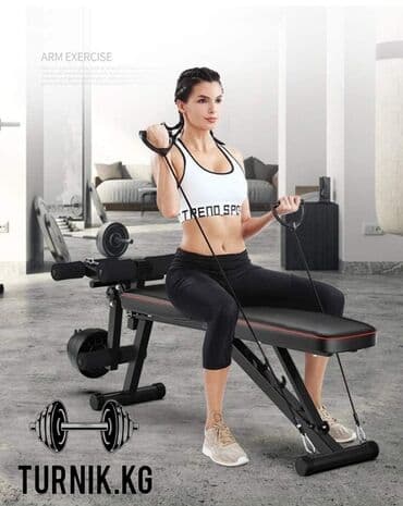 набор гантель в чемодане flexter: Регулируемая скамья Miking 35, многофункциональная складная скамья для — 1