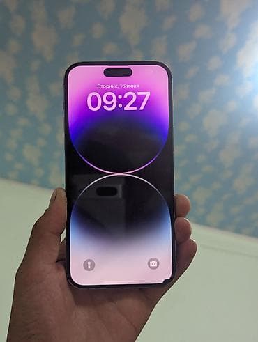 айфон про 14: IPhone 14 Pro Max, Б/у, 256 ГБ, Deep Purple, Чехол, 1 % — 1