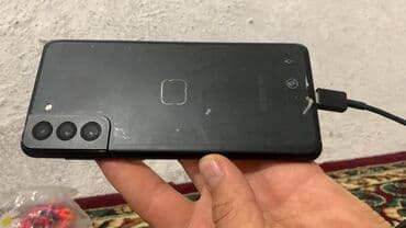 купить кнопочный сотовый телефон: Samsung Galaxy S21 Plus, Колдонулган, 256 ГБ, түсү - Кара — 3