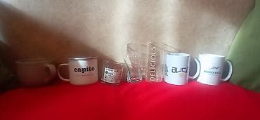 Посуда: Набор посуды и аксессуаров для кухни/офиса: - Керамические кружки с — 3