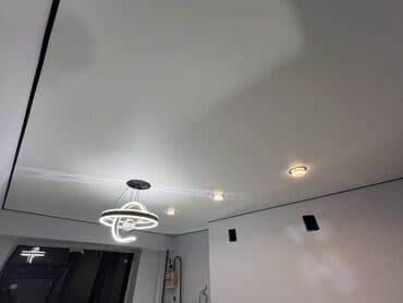 Сантехниктер: Керме шыптар Жылтырак, Жылтырабаган, 3D потолоктор Кепилдиги, Акысыз консультация, Акысыз ченөө — 10