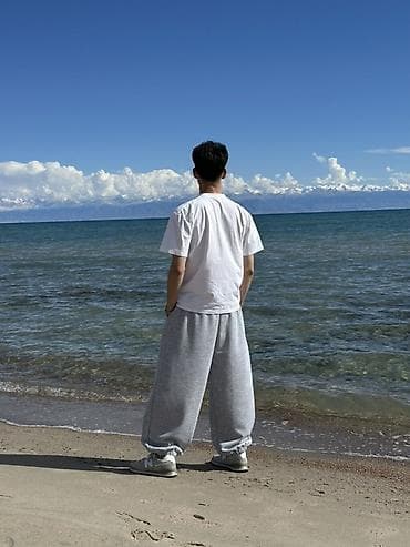 soft shell: Свободные спортивные штаны унисекс, цвет светло‑серый меланж. - — 3
