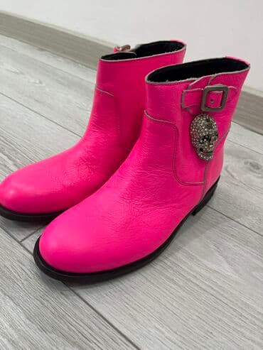 женский кошелек с отделением для телефона: Ботинки, 37, Philipp Plein, Новый, цвет - Розовый — 4