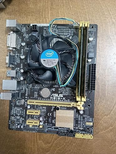 Настольные ПК и комплектующие: Материнская плата ASUS H81M-K процессор: celeron 3250(2 ядра, 3.2Ггц) — 3