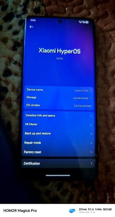 Xiaomi, 12 Pro, 256 ГБ, цвет - Серый