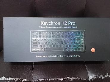 keychron k8: Клавиатура, Keychron, Механическая, Bluetooth, Проводное подключение, Размер: 75% — 1
