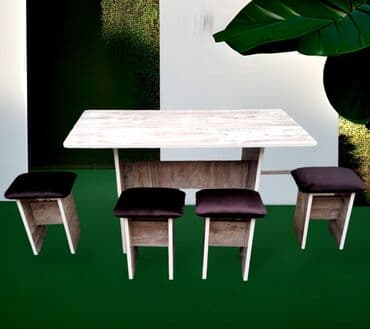 стол и четыре стула: Здравствуйте!!! 🥳У нас лучшие столы-табуреты в Бишкеке. 📈100% — 4