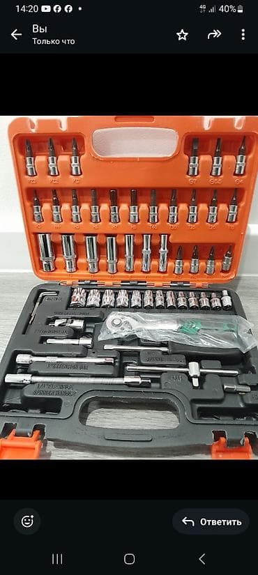 Набор ручного инструмента в кейсе - Комплект в прочном пластиковом