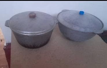ашкана эмеректер: Казаниз литого металла — крышками. - Материал: литой — 1