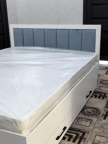 мебель б у кара балта: Двуспальная кровать, С ящиком для хранения, длина - 200 см — 2