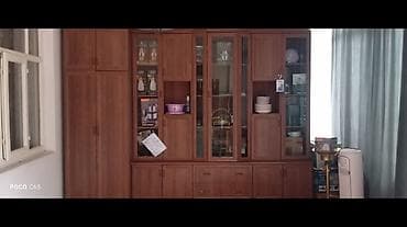 мебель стенка для зала: Гарнитур для зала, Шкаф, Дерево, цвет - Коричневый — 1