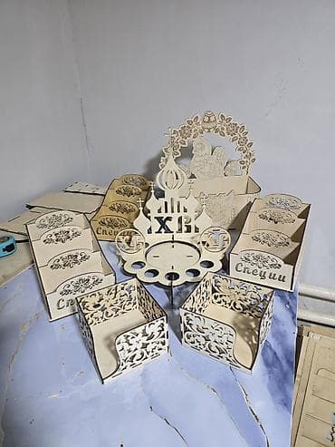 Зеркала: Набор изделий из лазерной резки из фанеры для Пасхи и кухни. В — 1