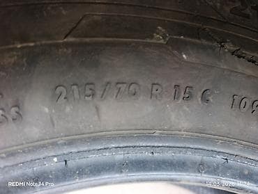 Шины: Шины 215 / 70 / R 15, Лето, Б/у, Комплект, Легкий коммерческий транспорт (C/LT), Германия, Continental — 3