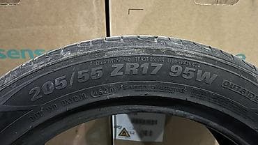 Шины 205 / 55 / R 17, Лето, Б/у, Комплект, Легковые, Корея, Kumho