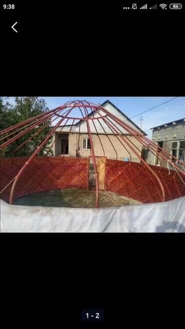 где можно купить палатку для отдыха: Аренда юрты, Каркас Металлический, 40 баш, Казан, Стулья, Посуда — 3