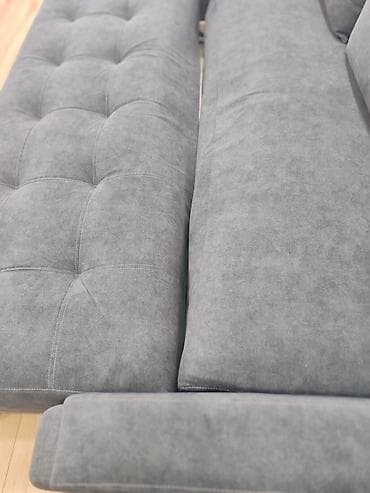 fabric case: Прямой диван, Б/у — 5