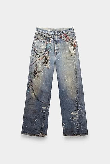 acne studio: Джинсы, Прямые, Высокая талия, XL — 2