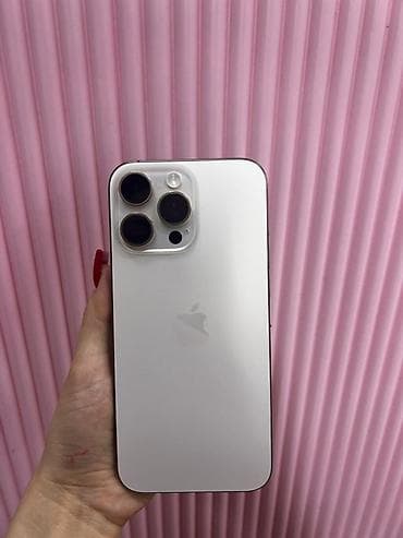 IPhone 16 Pro Max, Новый, 512 ГБ, Desert Titanium, Зарядное устройство, Защитное стекло, Чехол, 97 %