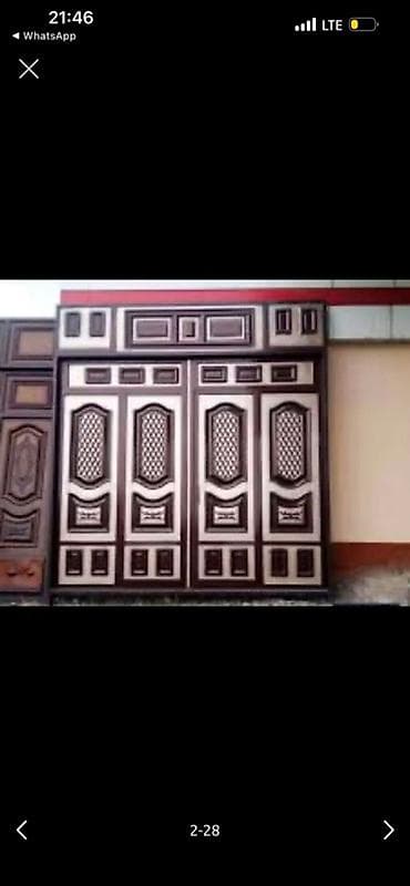 Распашные ворота: Ворота - Тип: распашные ворота с калиткой/секциями - Материал: сталь — 9