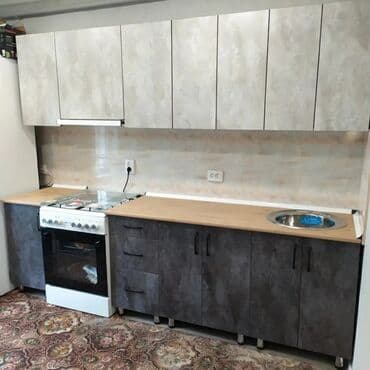 ламинированные столешницы для кухни цена: Ашкана гарнитуру, Жаңы, түсү - Ак, ДСП, Акысыз жеткирүү — 22