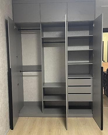 гардеробные вешалки: Шкаф на заказ, Встроенный, Комбинированные, Дизайн, проект — 1