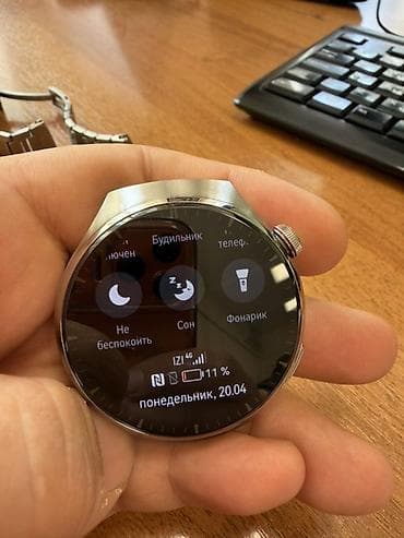 poco m5c: Смарт-часы Huawei Watch 4 Pro (титан) - Круглый AMOLED‑дисплей — 3