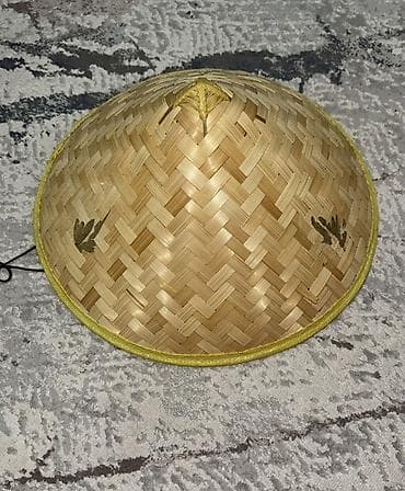 китайские палочки для волос: Шляпа, Китайская, Лето, Солома, Плетенная — 2