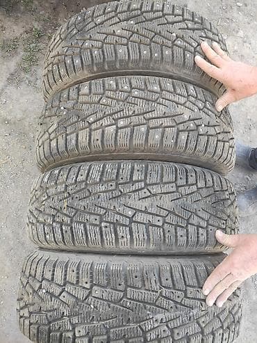 winter: Шины 215 / 60 / R 16, Зимняя шипованная, Б/у, Комплект, Легковые, Cordiant — 4