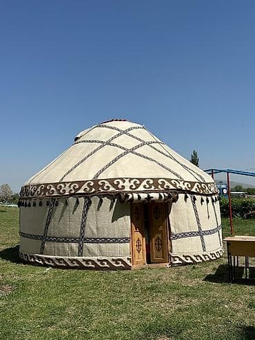 Юрты: Аренда юрты, Каркас Деревянный, 75 баш, Стулья, Стол, С полом — 5