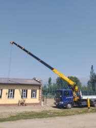 разнорабочий керек: Услуги крана-манипулятора - Локация: г. Каракол, Иссык-Кульская — 2