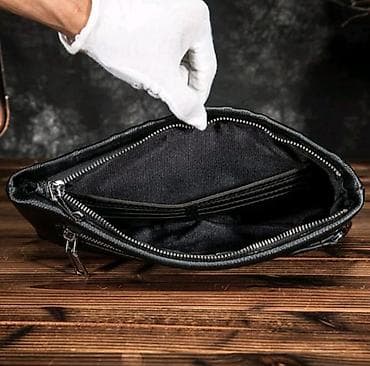 барсетка мужское: Клатч, Материал: Натуральная кожа, Мужские, Новый — 6