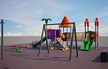 детские игровые площадки: Детская площадка Для улицы — 8