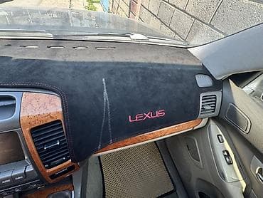 торпедо: Алькантара Накидка на панель Lexus, цвет - Черный, Новый, Самовывоз — 2