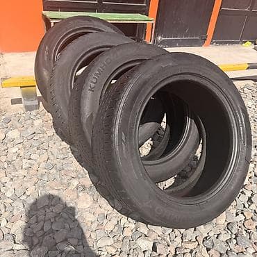 диски rays: Шины 235 / 55 / R 18, Лето, Б/у, Комплект, Внедорожные (АТ/МТ), Корея, Kumho — 1