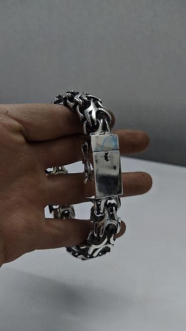 what: Серебряная цепь "Император" вес 120 гр 60 см Ручная работа Серебро 925 — 9