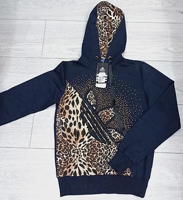 nike tech: Спортивный костюм, Туника, Худи, Толстовка, Турция, Оверсайз, На молнии, Леопардовый принт, S, M, L — 1