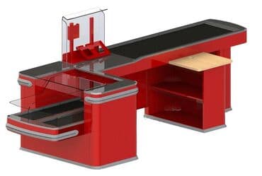 кассовое оборудование для магазина: Кассовый бокс - модель интерстеп длина транспортера, мм	1200/900 — 1
